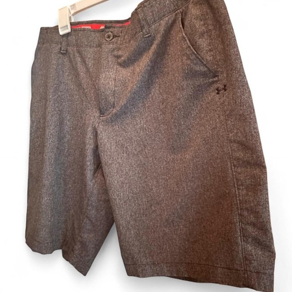 Under Armour Charcoal Men's Flat Front Shorts 34 Waist - Picture 6 of 6
